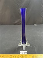 Cobalt Blue Glass Bud Vase