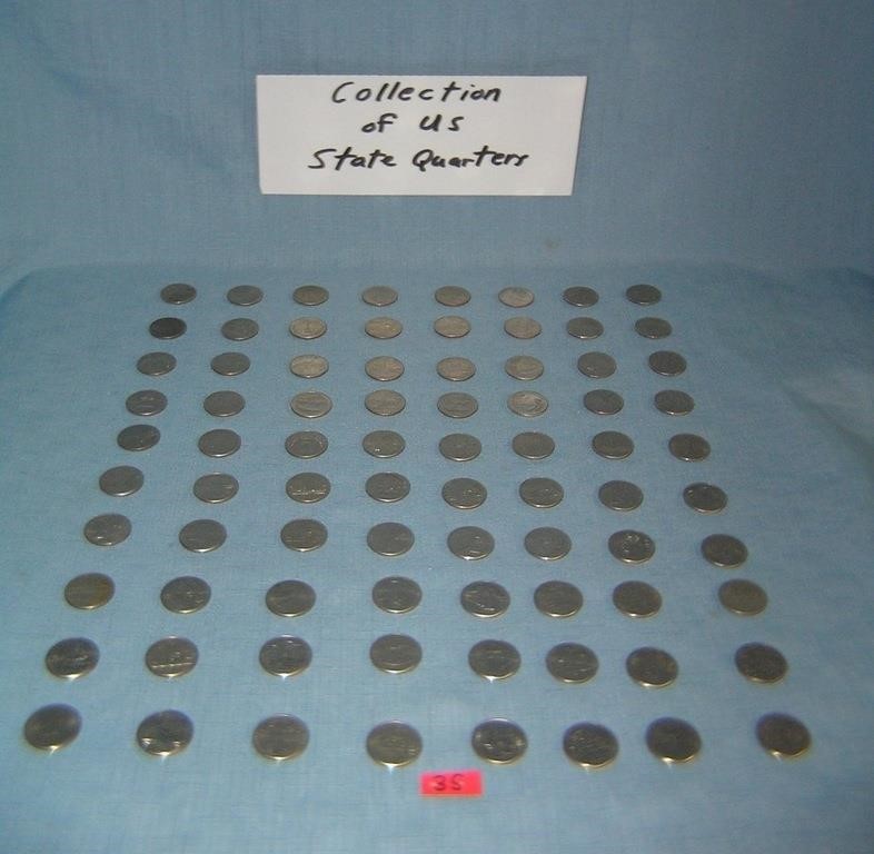 Huge collection of US American state quarters