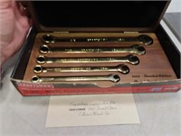 New CRAFTSMAN 22kt Gold Plated 5pc Wrench Set