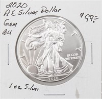 2020 American Eagle 1 OZ Silver Dollar BU