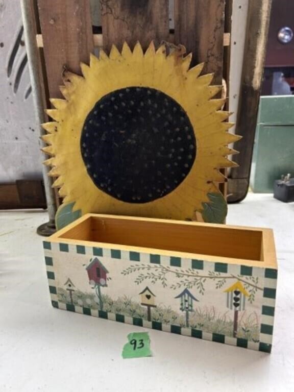 Sunflower hanger & Birdhouse box