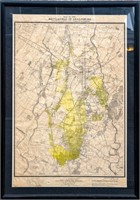 1914 L. Garrison Gettysburg Battlefield Map w/Prov