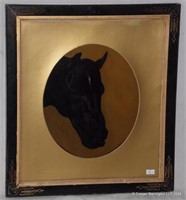 J  F Herring, Sen.Study of a Black Horse's Head