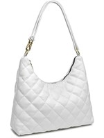 MSRP $24 White Quilted Shoulder Bag