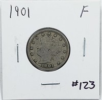 1901  Liberty Nickel   F