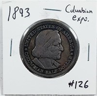 1893  Columbian Exposition Half Dollar   VF