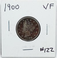 1900  Liberty Nickel   VF