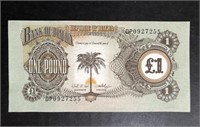 BANK OF BIAFRA ONE POUND BANKNOTE