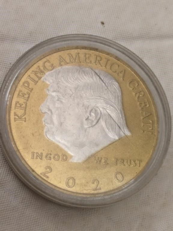 2020 Trump Coin, Gold Plated
