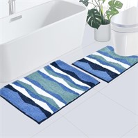 Cozary Bathroom Rugs Set 2 Piece