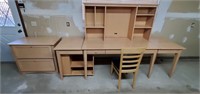 Desk & file cabinet