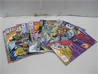 Eleven Collector Comic Books Pictured
