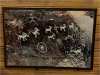 Petroglyph Framed print. 26x38