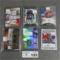 Assorted Autograph / Relic Football Cards