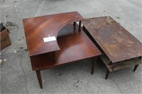 MID CENTURY WILLET CHERRY COFFEE TABLE, END TABLE