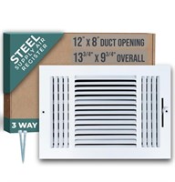 3 Way Steel Air Supply Register vent cover