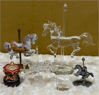 L - LOT OF COLLECTIBLE CAROUSEL HORSES (L42)