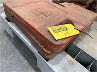 2 Stamped IH Suitcase Weights