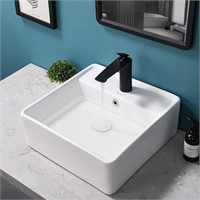 Davivy 16.5'' X 15.8'' Rectangle Vessel Sink w