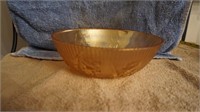 Iris & Herringbone Iridescent Carnival ware bowl