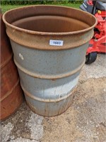 55 Gallon Metal Barrel