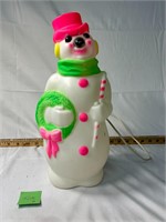 Mini Vintage Christmas Snowman Blow Mold