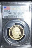 2006 S PCGS PR69 Deep Cameo James Madison $1
