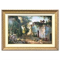 Yuri Obuhovskiy, "Village Sunset" Framed Limited E