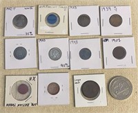 Variety of Obsolete US Coins