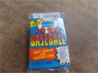 4 unopened Fleer Baseball