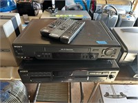 Sony VCR SLV-N70; Sony CD Player CDP-CE335