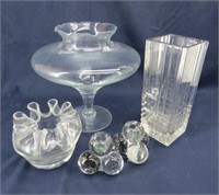 Collection of Clear Art Glass