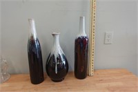 3 vase set