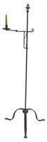 BRASS & IRON FLOOR MODEL CANDLE LAMP PROVENANCE