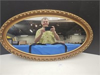 Nice Gold Colored Framed Mirror 35 x 20"