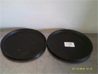 Lot of 2 Serv. Trays 14"