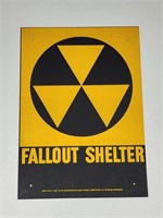 VINTAGE NEW OLD STOCK FALLOUT SHELTER SIGN