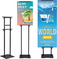 Duty Poster Stand with Non-Slip Mat Base