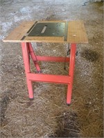 Saw Horse Table with Electric