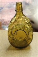Antique/Vintage Scotch Amber Bottle