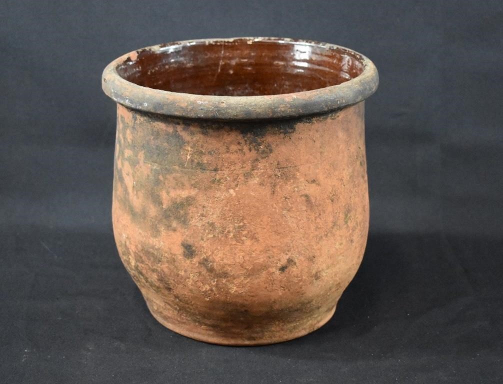 1826-81 Attributed Bell Family Redware Pottery Jar