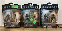 3 NEW Warcraft action figures