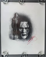 Signed Sting 1/2500 WCW Bill Dotson Art Poster