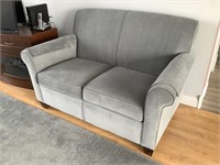 Velour loveseat