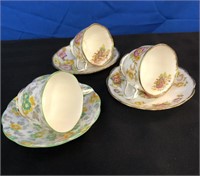 Royal Albert Tea Cup and Saucers. X3