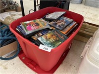 TOTE OF DVDS