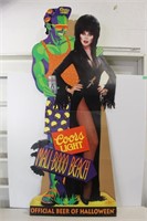Coors Light Elvira Stand Up Cardboard