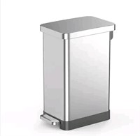 Stainless Steel Step-On Trash Can Slim Shape