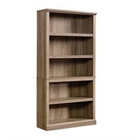 Sauder Select Collection 5-Shelf Bookcase, Salt