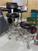 Adjustable shop stools